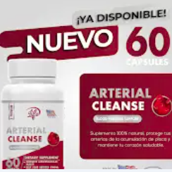 Imagen promocional del frasco de Arterial Cleanse de 60 cápsulas